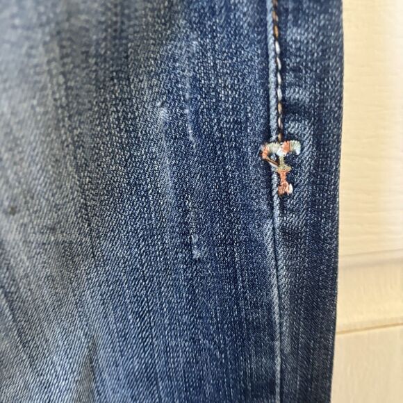 Cowgirl Tuff Womens Bootcut Jeans 26/33 Blue Don't Fence Me In Western Cowgirl - Picture 5 of 15